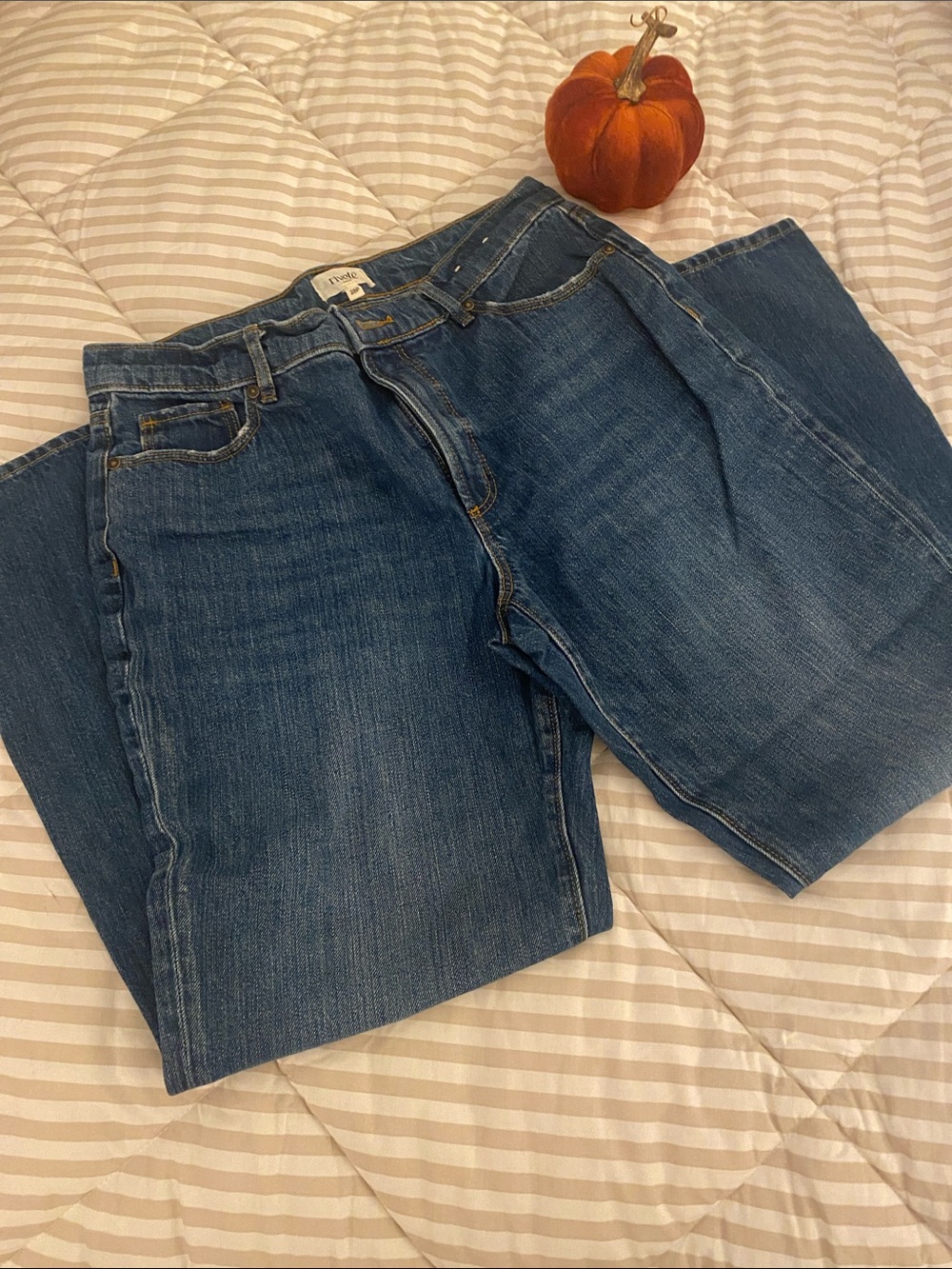Rivete Women's Blue Loose Flare Jeans size 28P